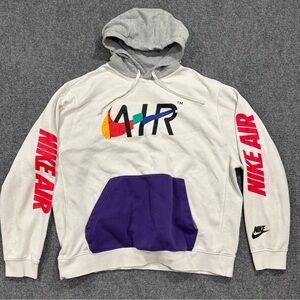 Nike Air Hoodie Mens XL Game Changer Graphic Center Big Swoosh Vintage Style